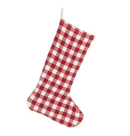 Large Check Gingham Stocking