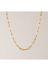Bold Paperclip Necklace - Gold