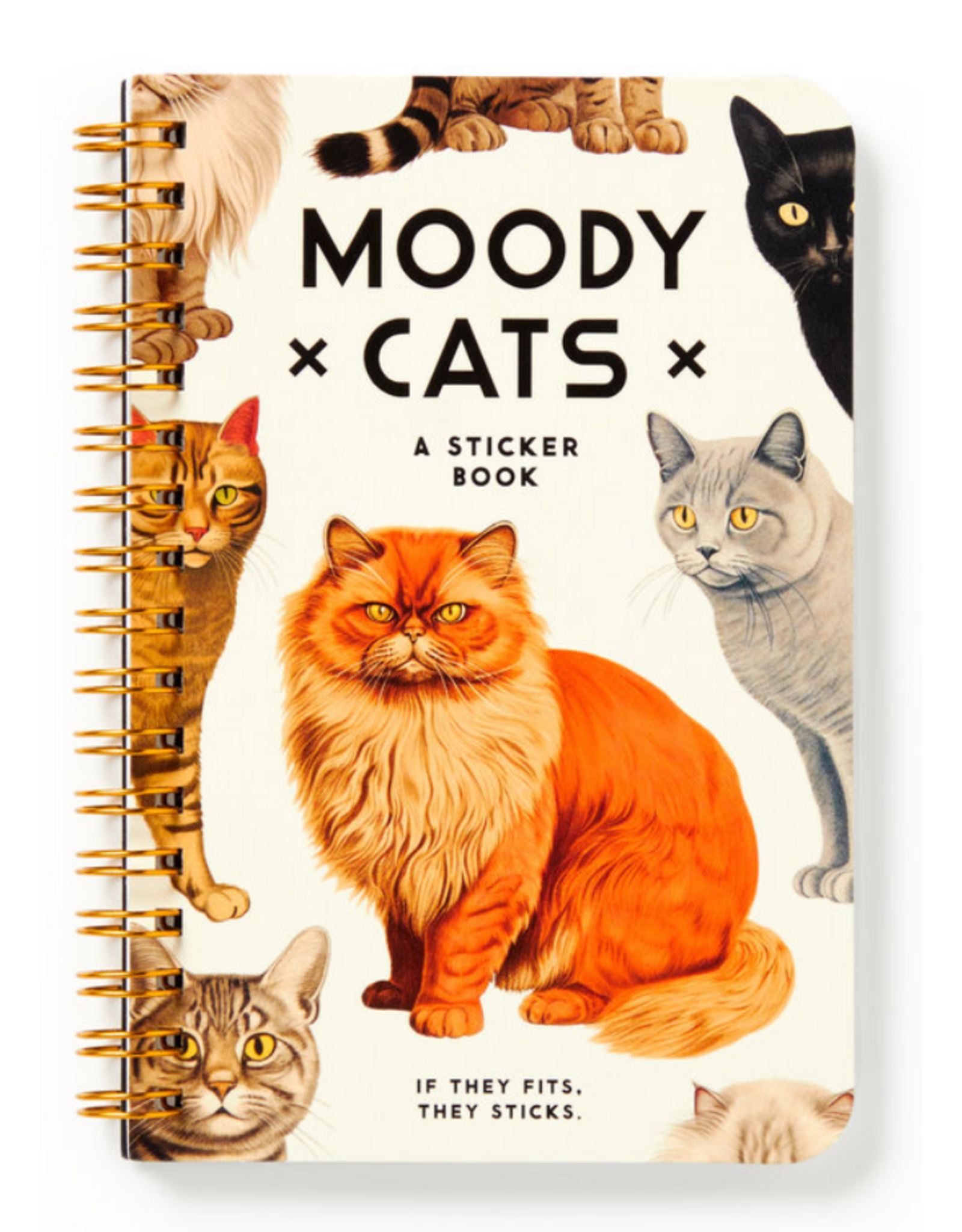 Moody Cats Sticker Book