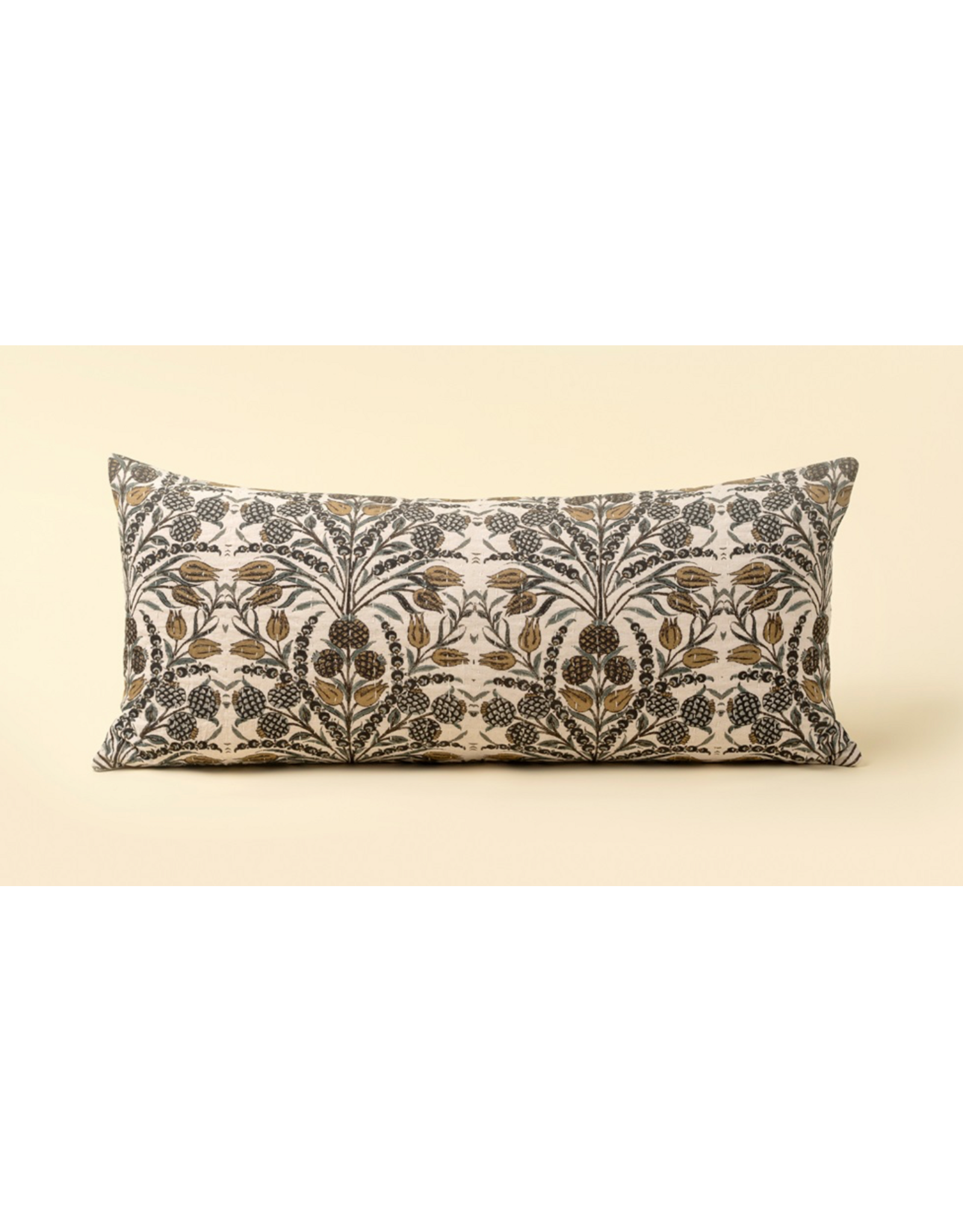 Tropicana Kantha Lumbar Pillow - 14x31