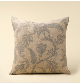 Meadowlark Pillow, Grey Blue - 20x20
