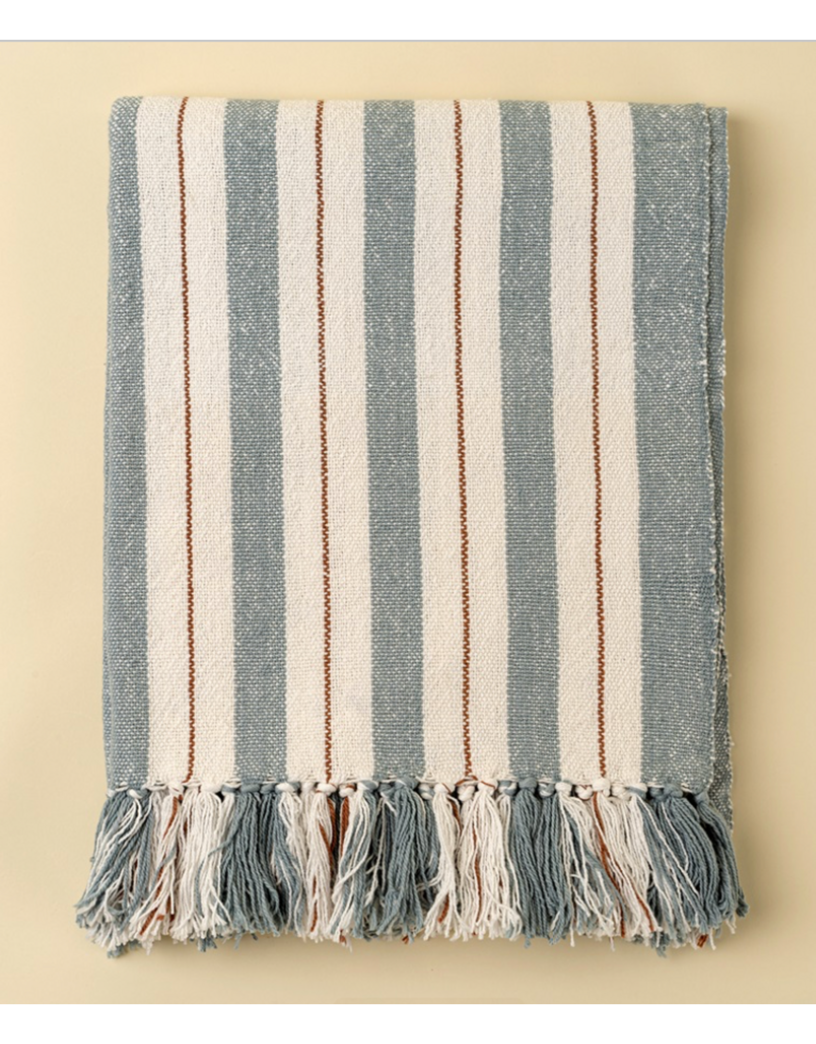 Cavendish Cotton Throw - Blue
