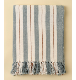 Cavendish Cotton Throw - Blue