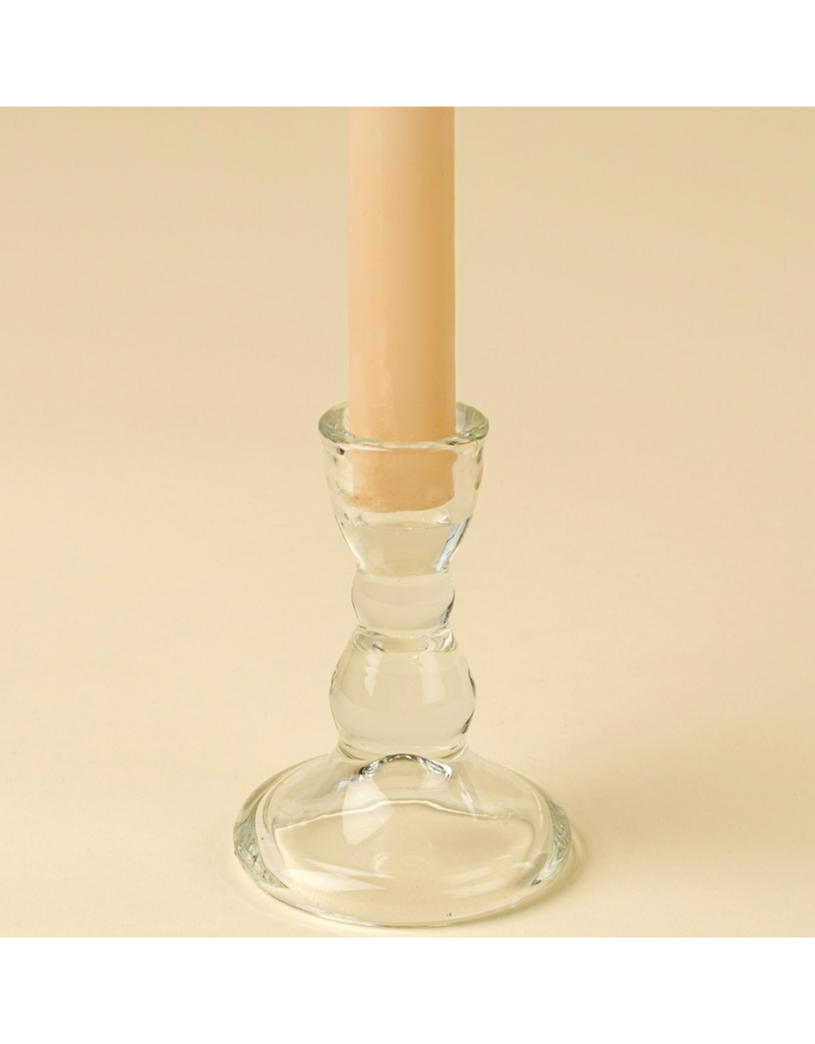 Callista Glass Candleholder - Clear -