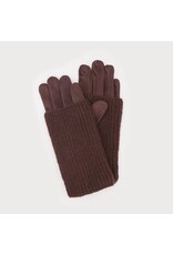 Ribbed Wrist-Warmer Faux Suede Gloves -