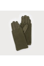 Ribbed Wrist-Warmer Faux Suede Gloves -