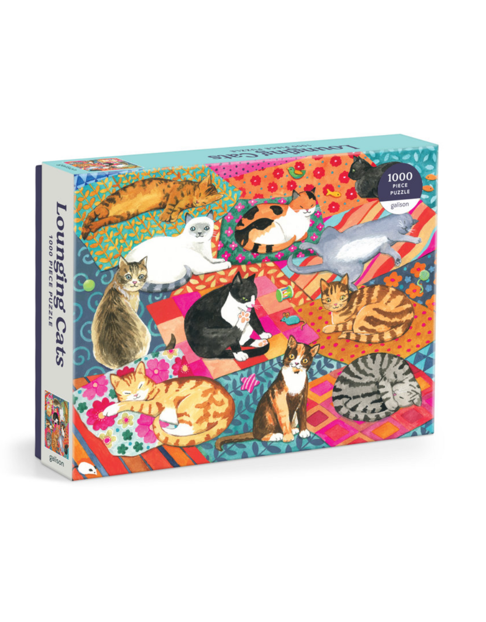 Lounging Cats 1000 Piece Puzzle