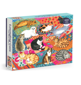 Lounging Cats 1000 Piece Puzzle
