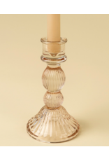 Callista Glass Candleholder - Blush -
