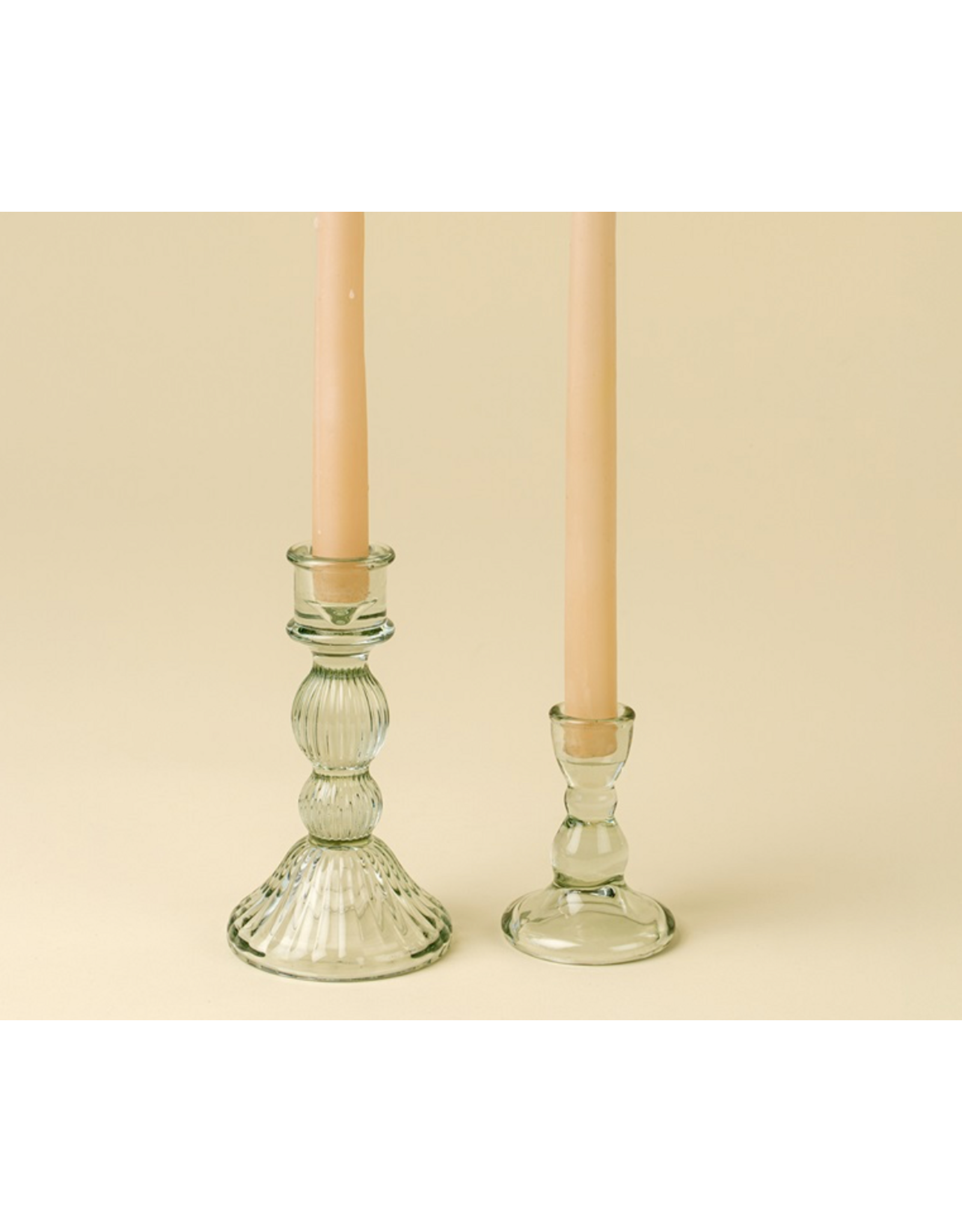 Callista Glass Candleholder - Aqua -