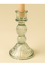 Callista Glass Candleholder - Aqua -