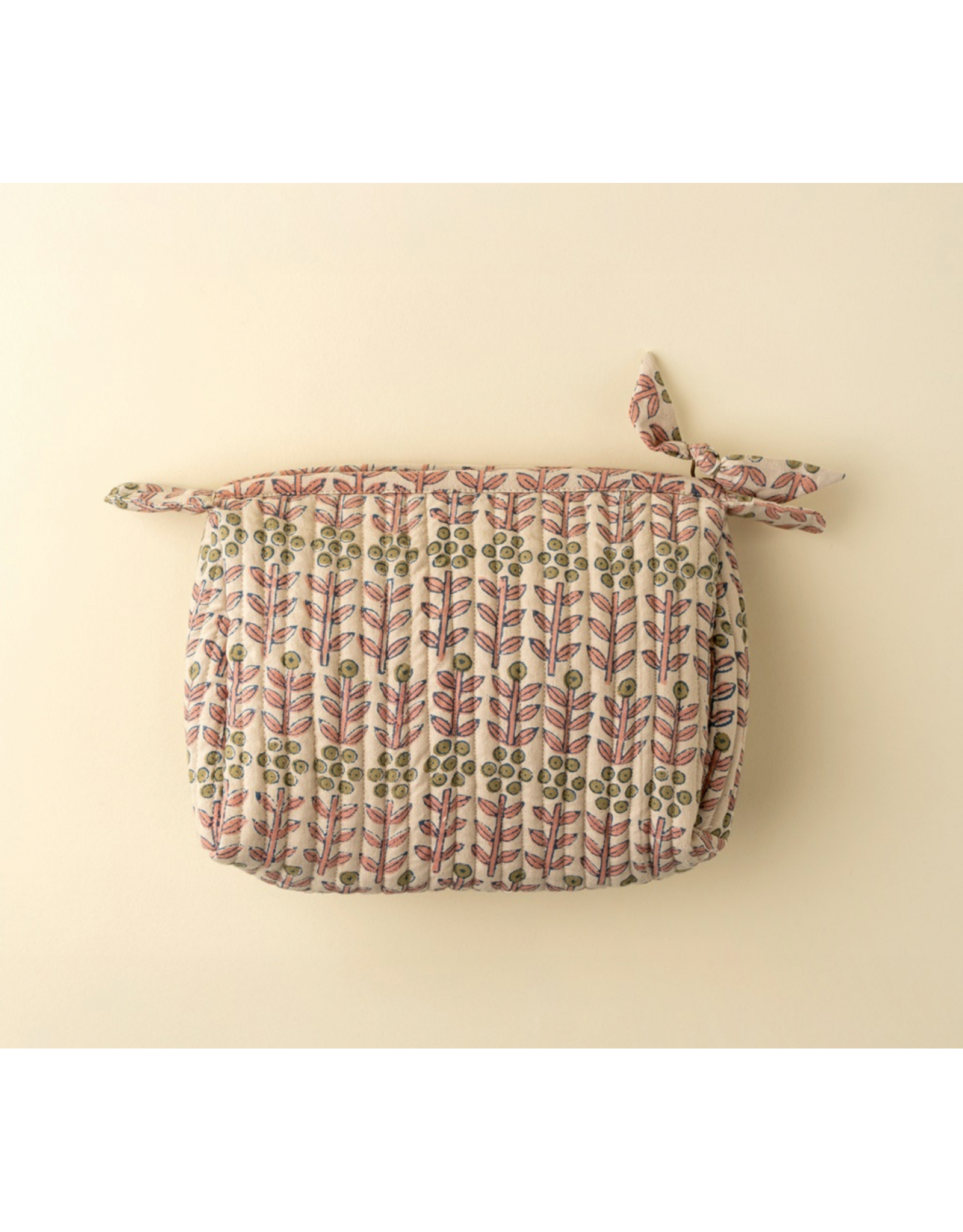 Floria Block Print Pouch S