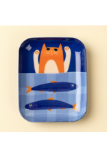 Kitty Catch Decorative Enameled Tray