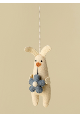 Blossom Bunny Felt Ornament -