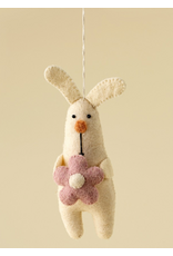 Blossom Bunny Felt Ornament -