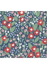 Joyful Arrangements - Paper Luncheon Napkin - Blue