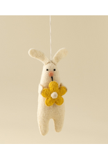 Blossom Bunny Felt Ornament -