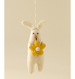 Blossom Bunny Felt Ornament -