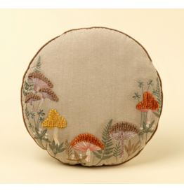 Mushroom Grove Round Pillow