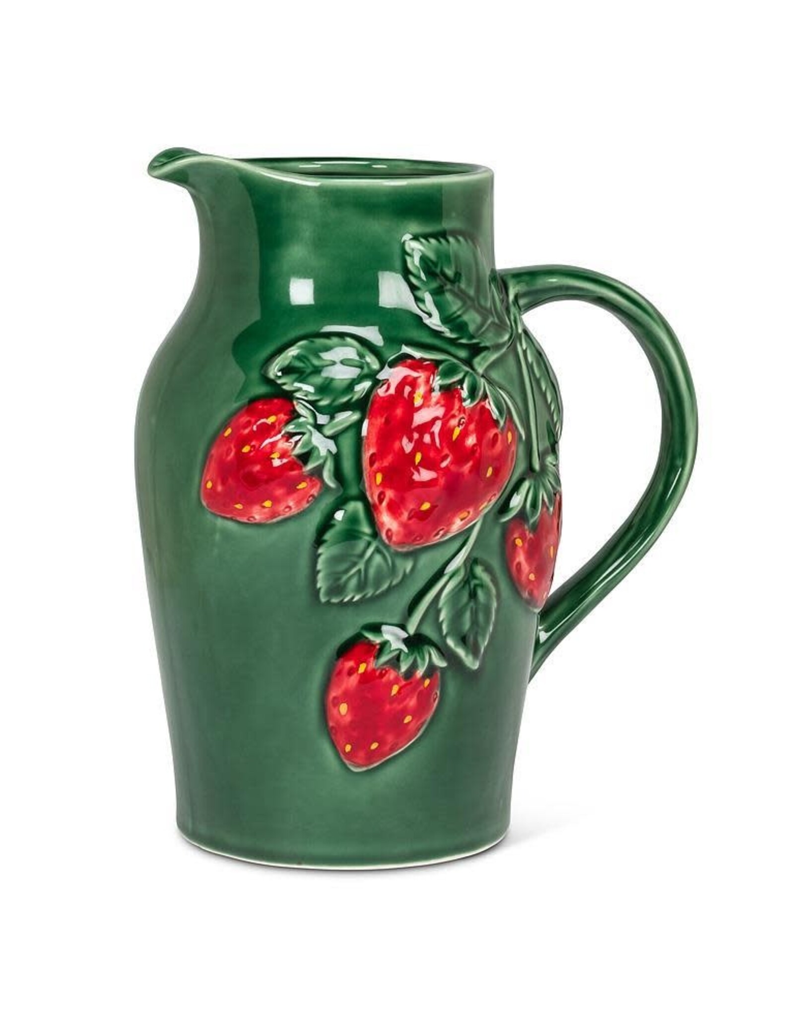 Large Strawberry & Leaf Pitcher