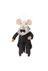 Groom Mouse Ornament In Tuxedo