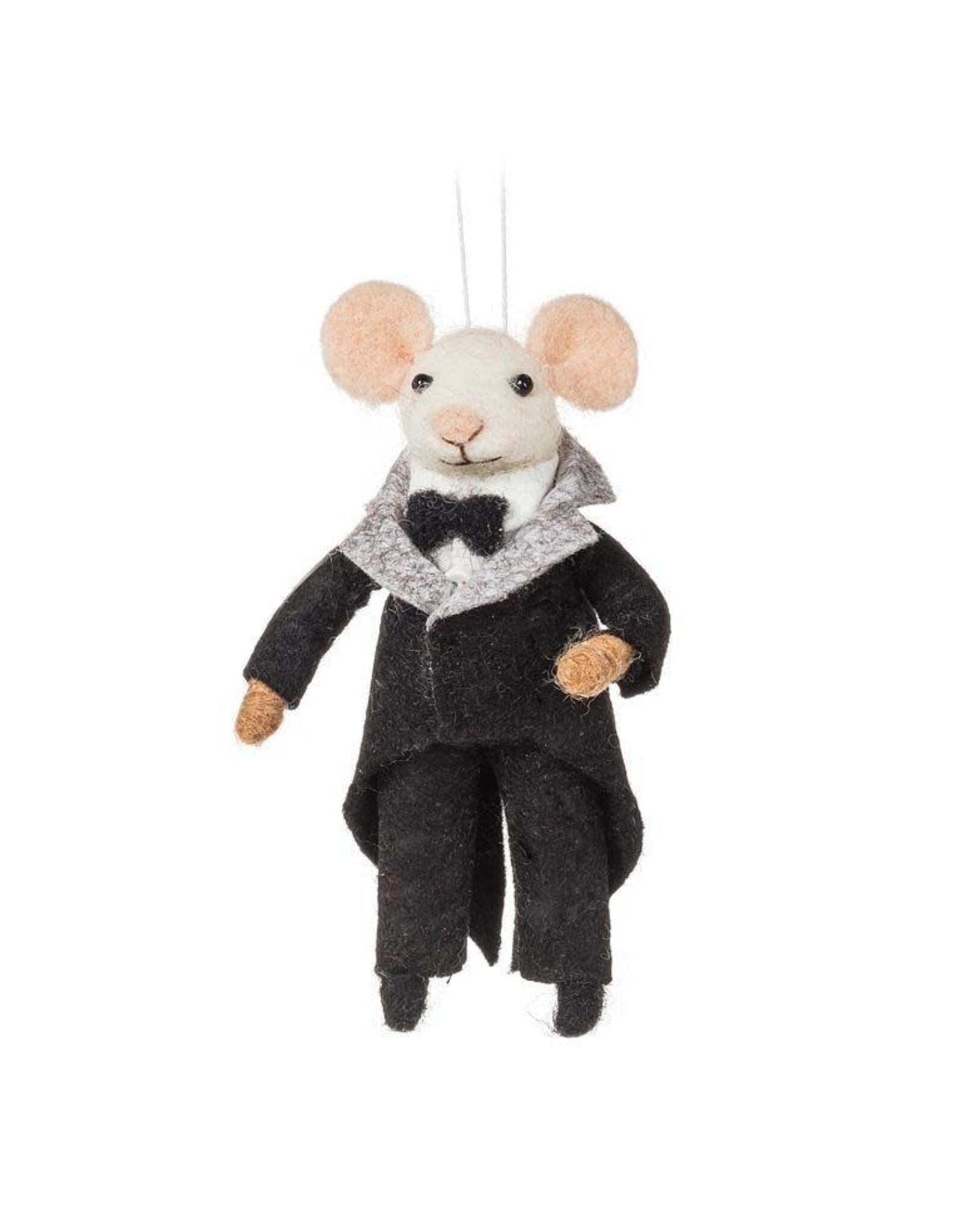 Groom Mouse Ornament In Tuxedo