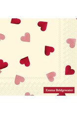 Pink Hearts - Paper Cocktail Napkin