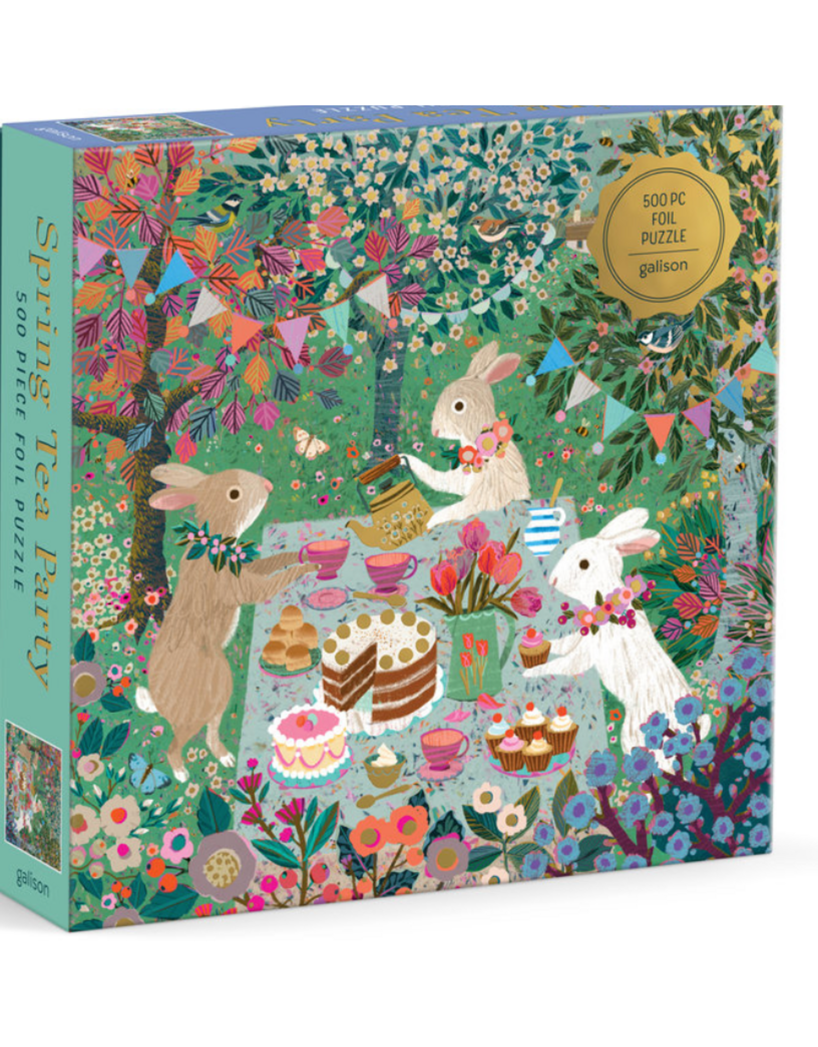 Spring Tea Party 500 Piece Foil Puzzle