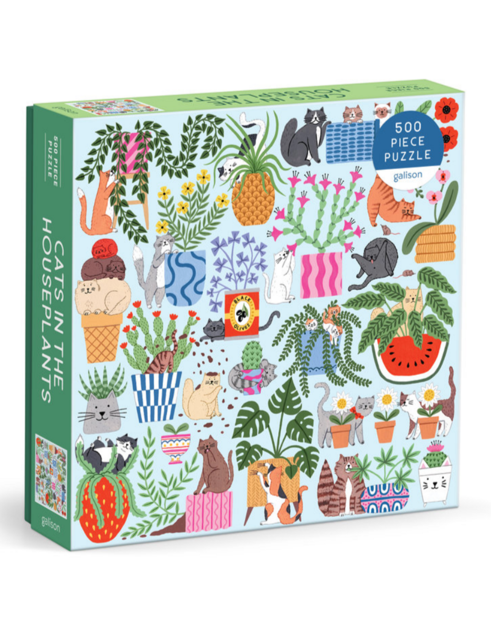Cats In The Houseplants 500 Piece Puzzle