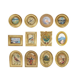 4" H Resin Picture Frame Magnet - Gold -