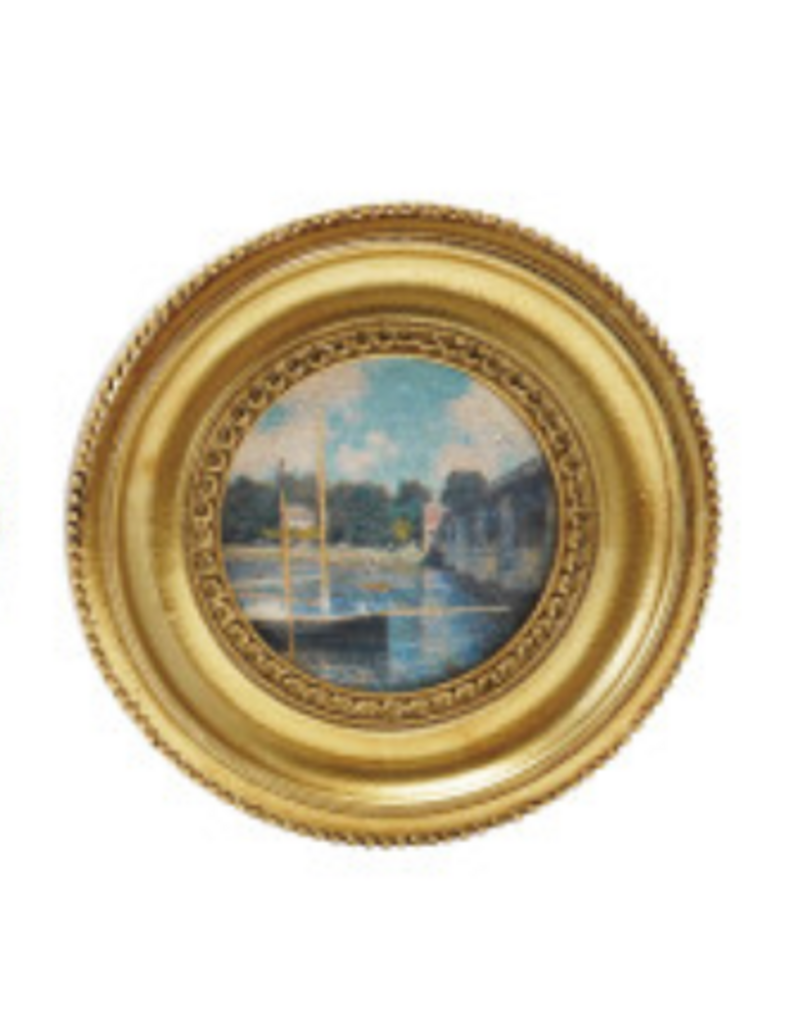 4" H Resin Picture Frame Magnet - Gold -