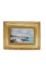 4" H Resin Picture Frame Magnet - Gold -