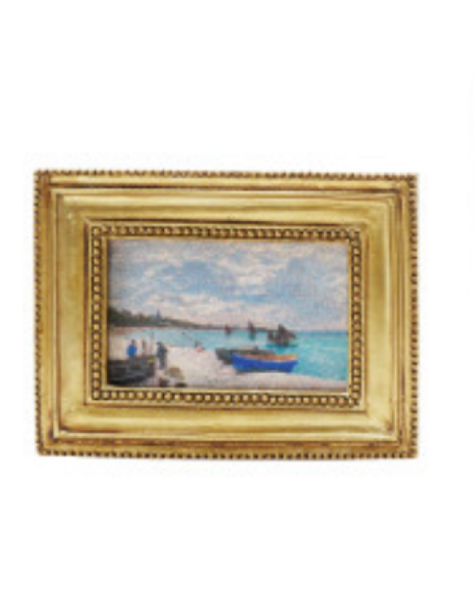 4" H Resin Picture Frame Magnet - Gold -