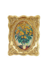 4" H Resin Picture Frame Magnet - Gold -