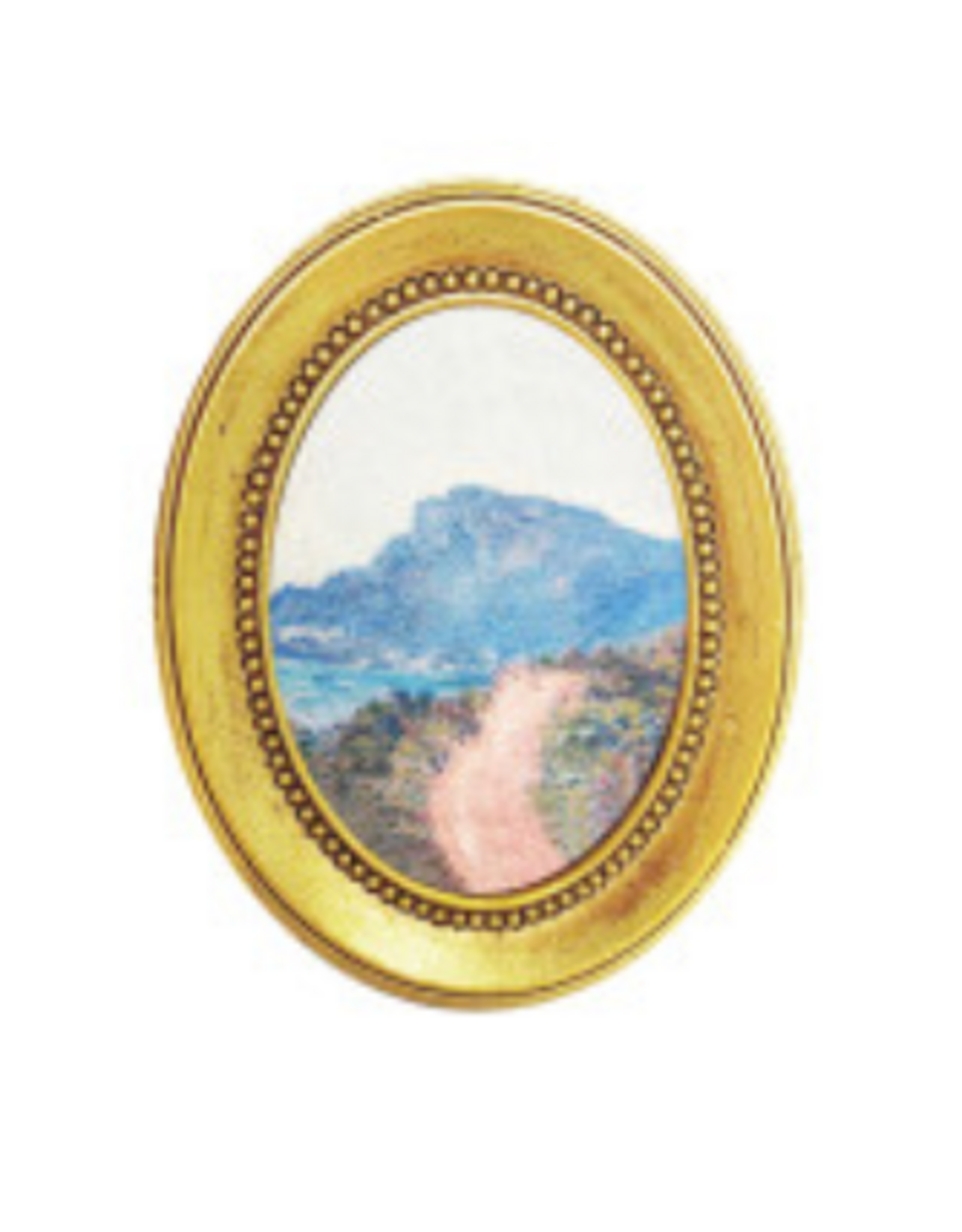 4" H Resin Picture Frame Magnet - Gold -