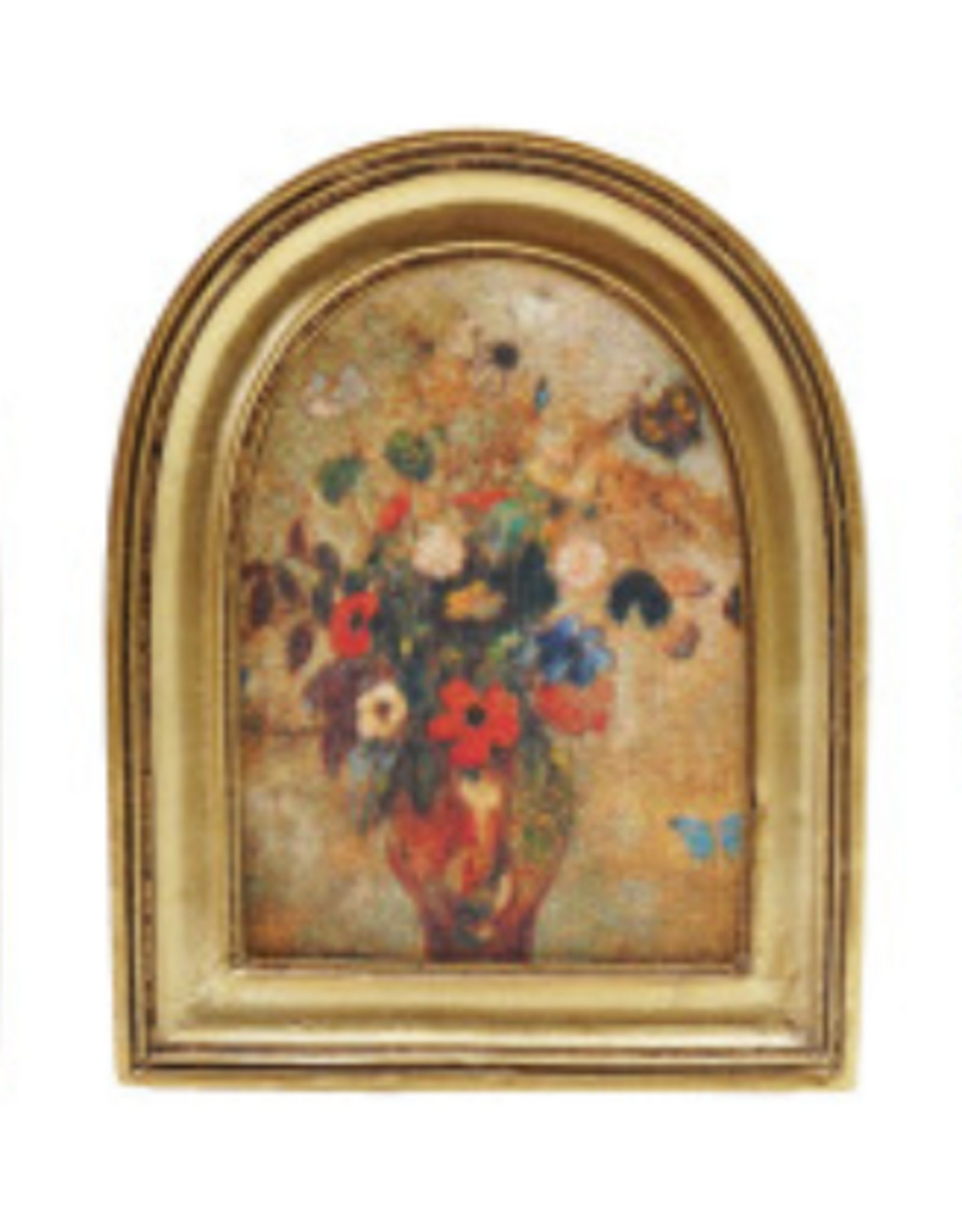 4" H Resin Picture Frame Magnet - Gold -