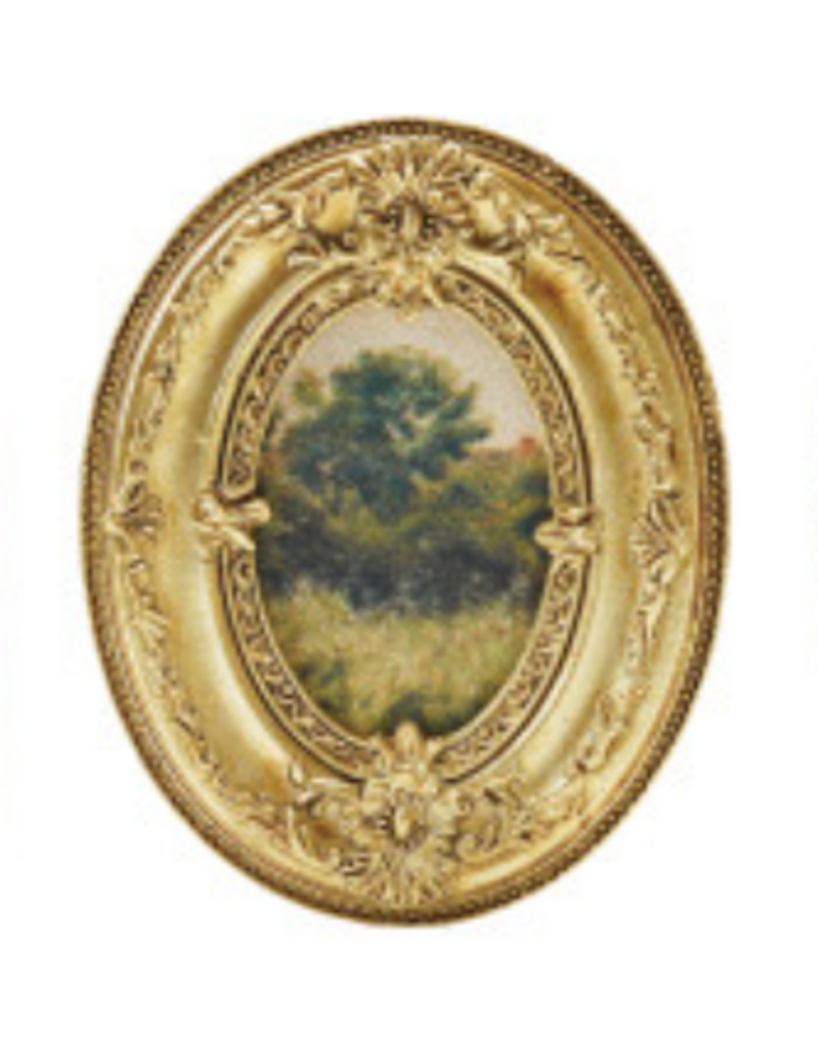 4" H Resin Picture Frame Magnet - Gold -
