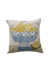 18" Fruit Printed Pillow -