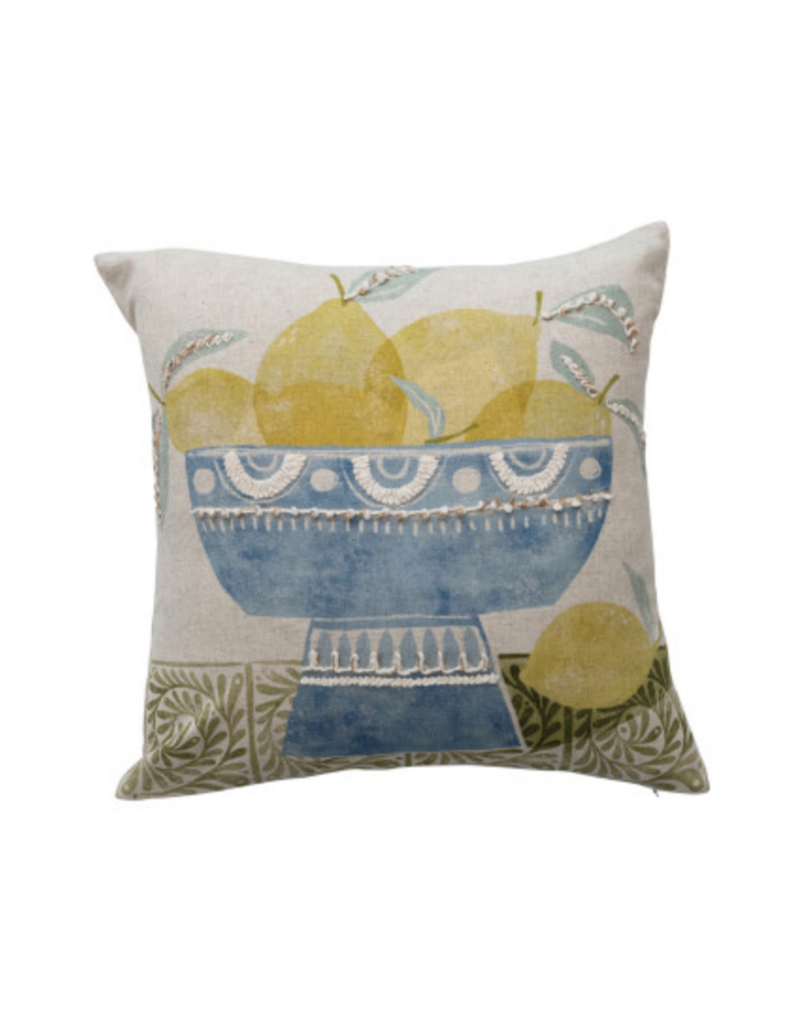 18" Fruit Printed Pillow -