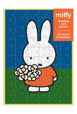 Miffy with Flowers Greeting Card Puzzle