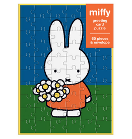 Miffy with Flowers Greeting Card Puzzle