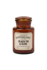 Black Fig & Olive - Amber Glass Apothecary Candle