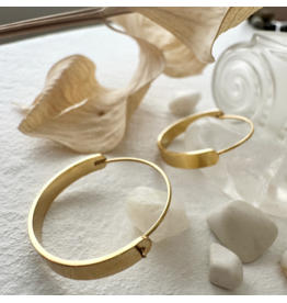 Pika & Bear Torus Contemporary Hoop Earrings