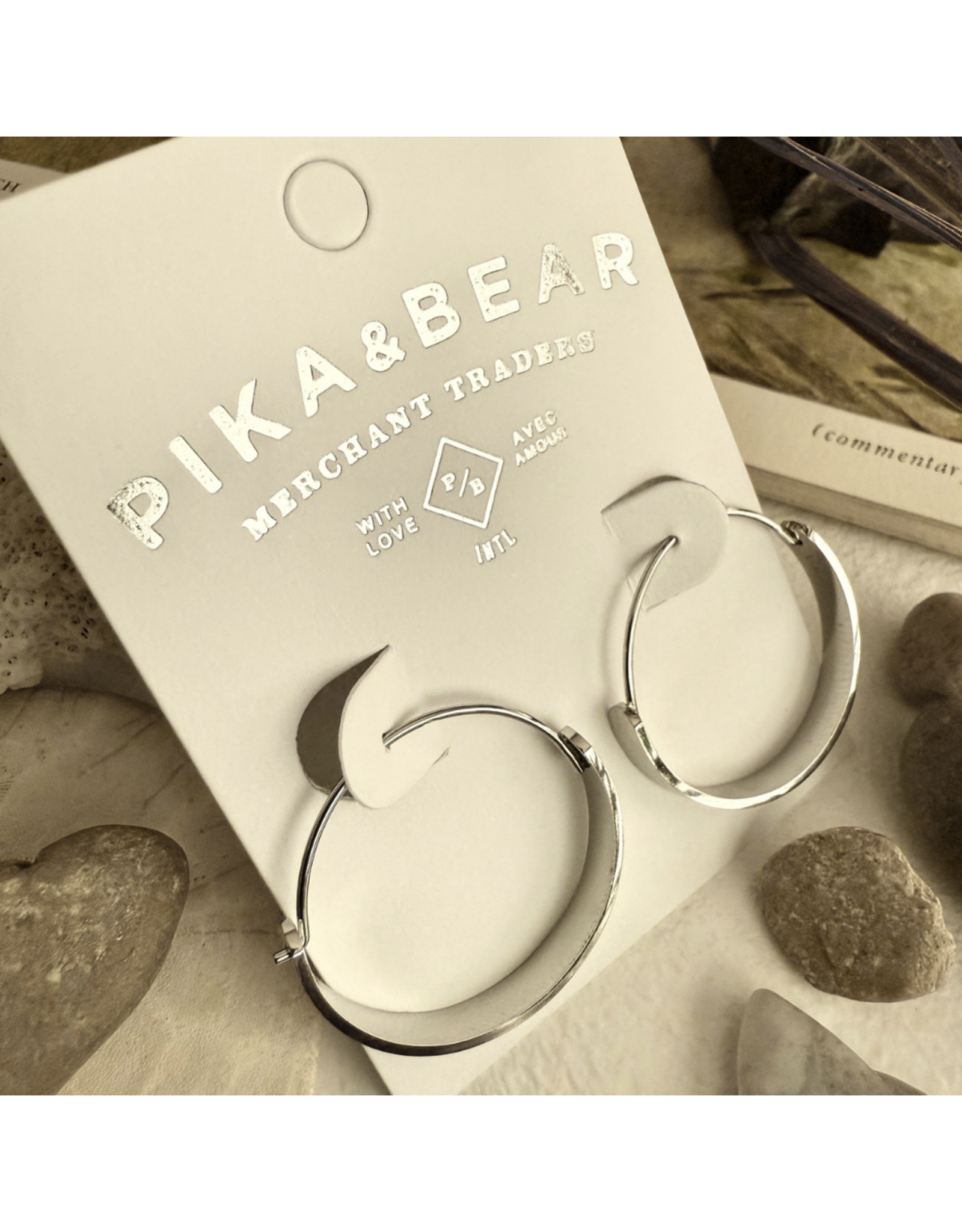 Pika & Bear Torus Contemporary Hoop Earrings