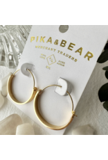 Pika & Bear Torus Contemporary Hoop Earrings