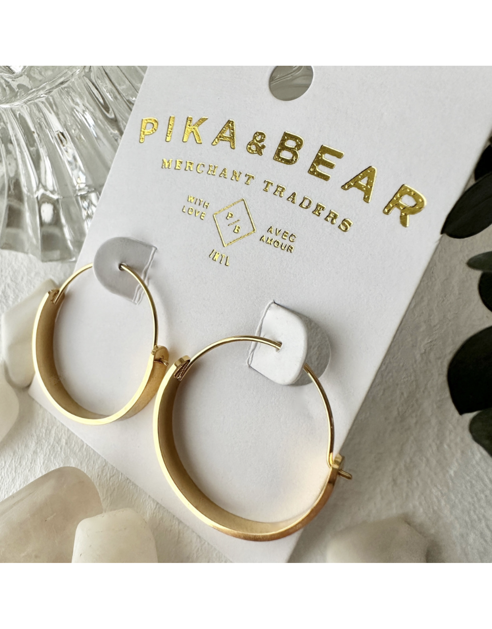Pika & Bear Torus Contemporary Hoop Earrings