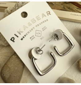Pika & Bear Miro Oblique Hoop Earrings