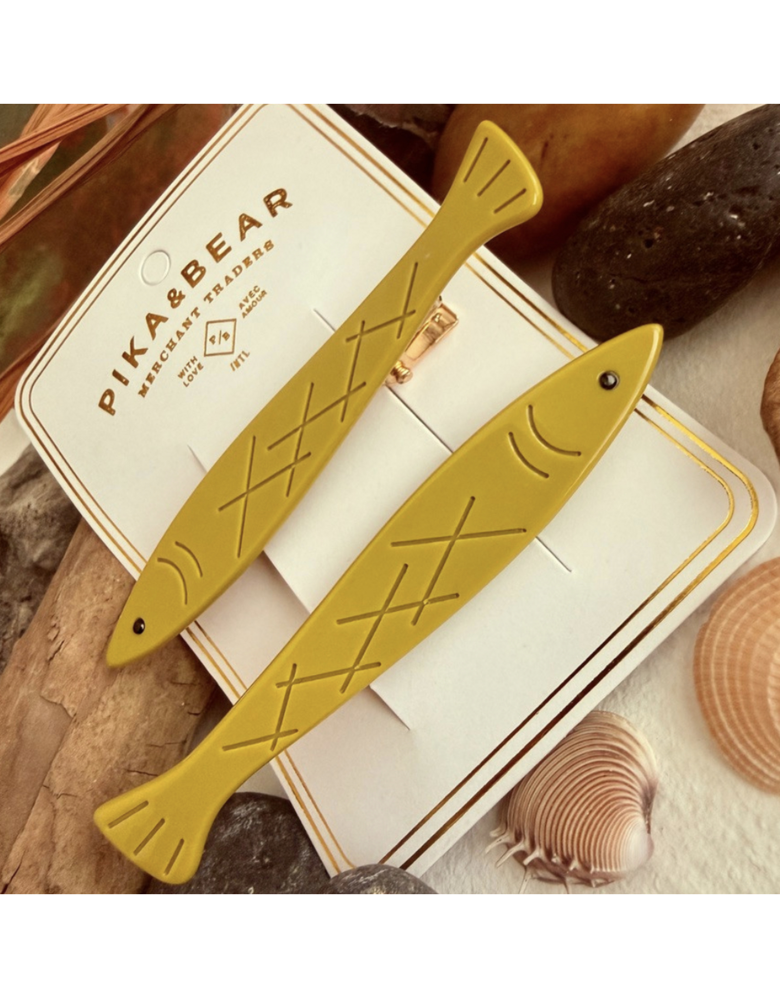 Pika & Bear Sardinia Fish Hair Clips -