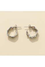 Pika & Bear Christo Textured Hoop Earrings