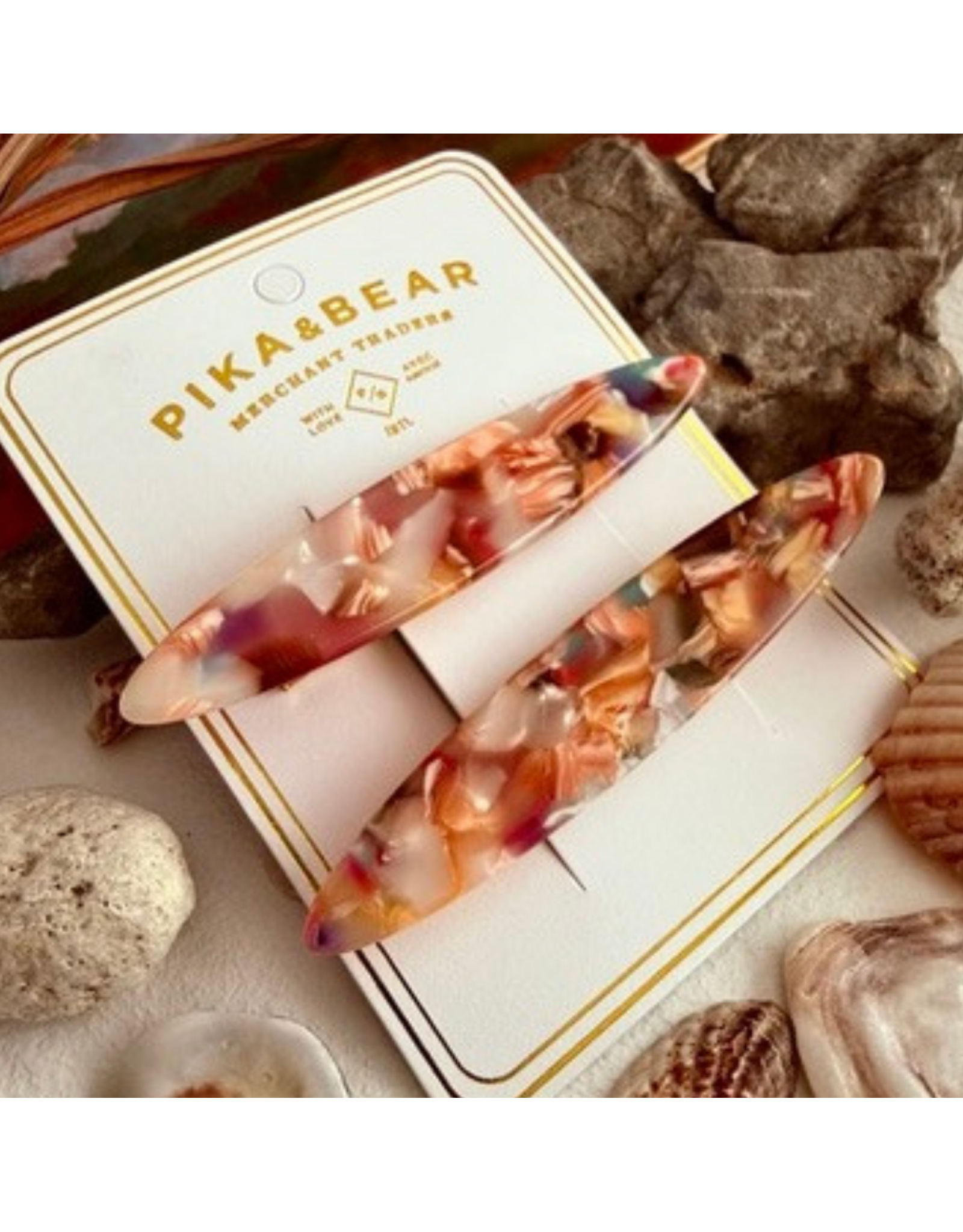 Pika & Bear Longboard Duckbill Hair Clips